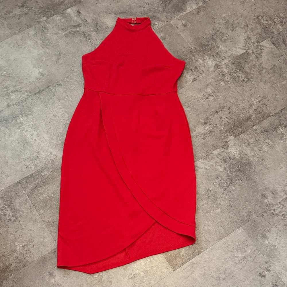 Modcloth Scarlet High-Low Dress